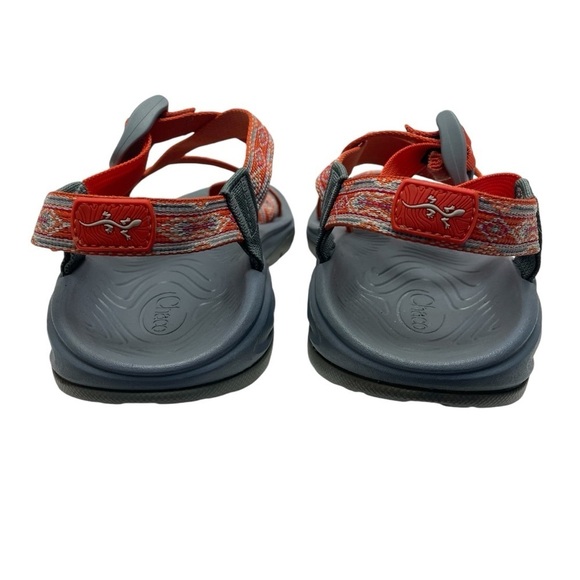 Chaco Sandals Adjustable Diamond Orange & Gray Women’s Size 11 - Picture 7 of 10